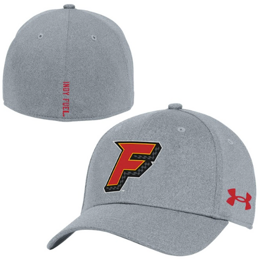 Gray F Logo Stretch Fit Hat